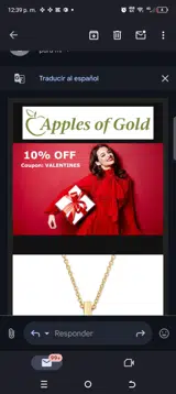 Valentines coupon verification screenshot