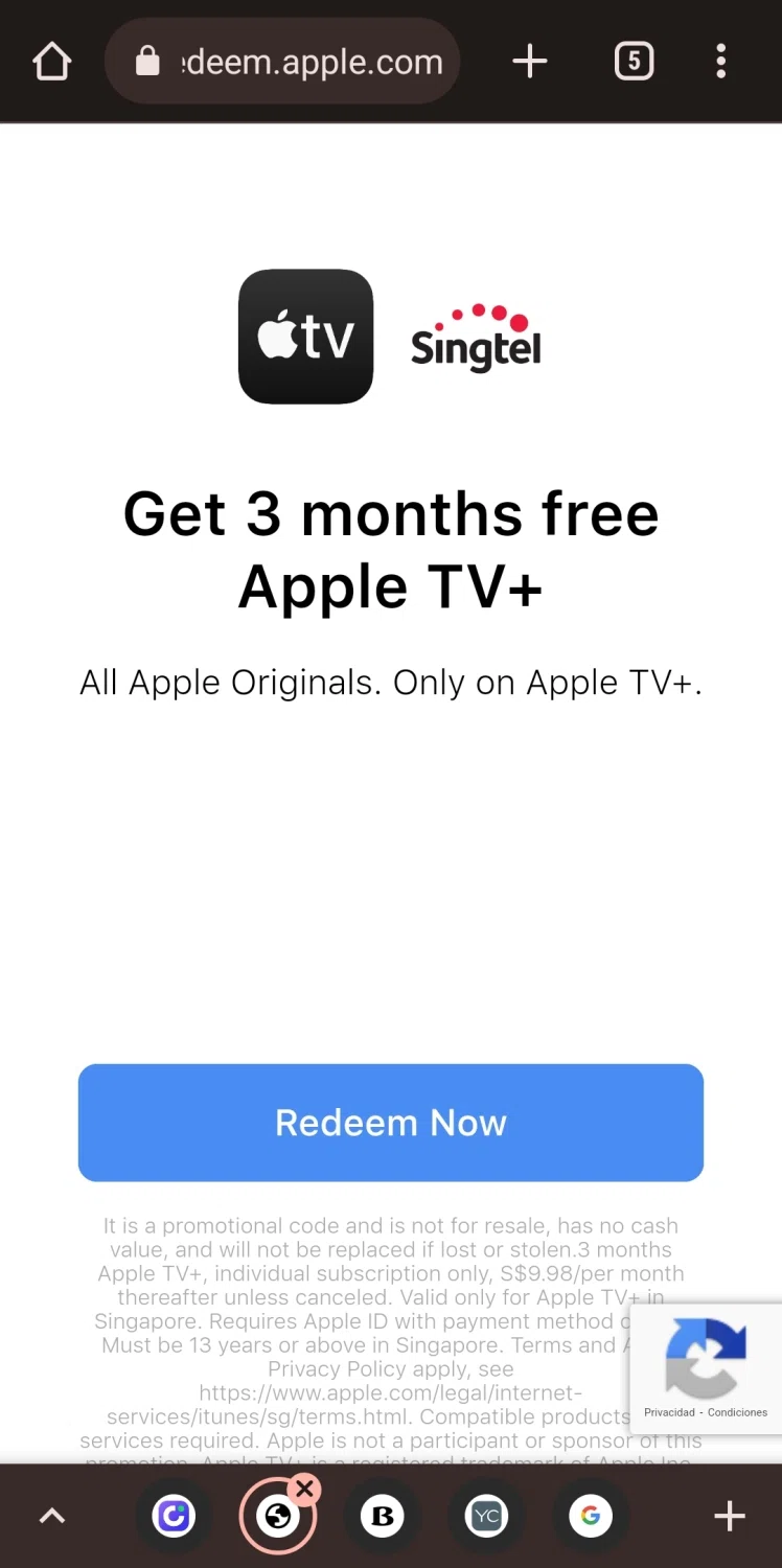 free apple tv movie codes