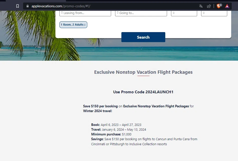 Apple Vacations Promo Codes 150 Off October 2024