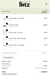 Approved by Fritz coupon verification screenshot