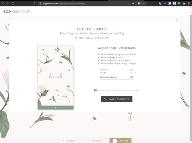 Appy Couple checkout page showing Appy Couple promo code box | Screenshot taken by SimplyCodes community member on Mar 22, 2021
