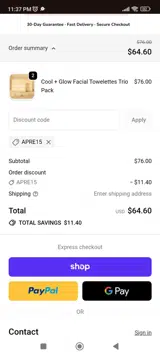 apre15 coupon verification screenshot