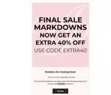 EXTRA40 coupon verification screenshot