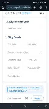 MOTHERSDAY coupon verification screenshot