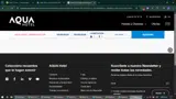 AQUAWEB coupon verification screenshot