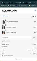 ZHANDRIK coupon verification screenshot