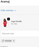 HOODIE coupon verification screenshot