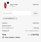 JESUSARIZA270 coupon verification screenshot