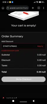 STARTUPMAG coupon verification screenshot
