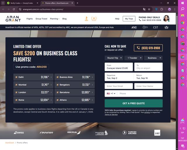 Arangrant.com checkout page showing Arangrant.com promo code box | Screenshot taken by SimplyCodes community member on Jul 4, 2025