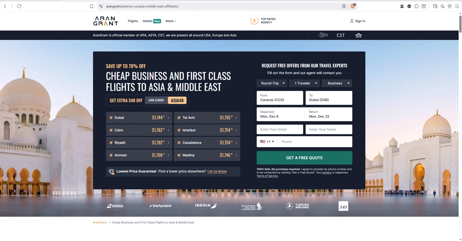 Arangrant.com promo code screenshot showing code ASIA40 applied at Arangrant.com checkout page. Uploaded by SimplyCodes community member dayselis15 on Oct 9, 2025