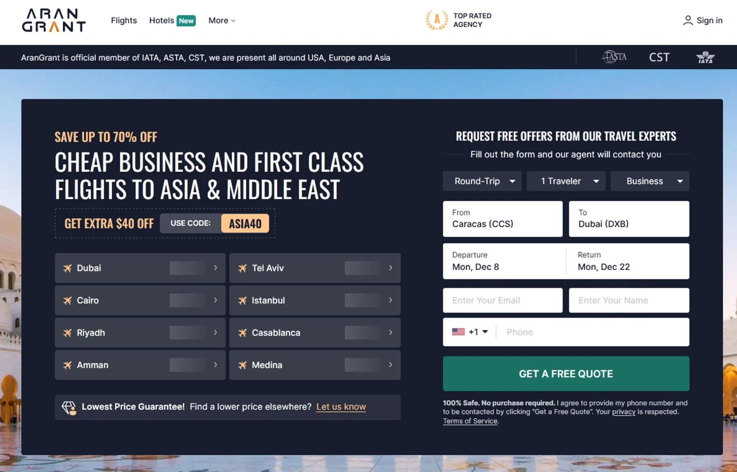 Arangrant.com promo code screenshot showing code ASIA40 applied at Arangrant.com checkout page. Uploaded by SimplyCodes community member lissandraoctavio on Oct 9, 2025
