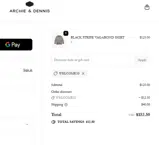 Archie & Dennis coupon verification screenshot