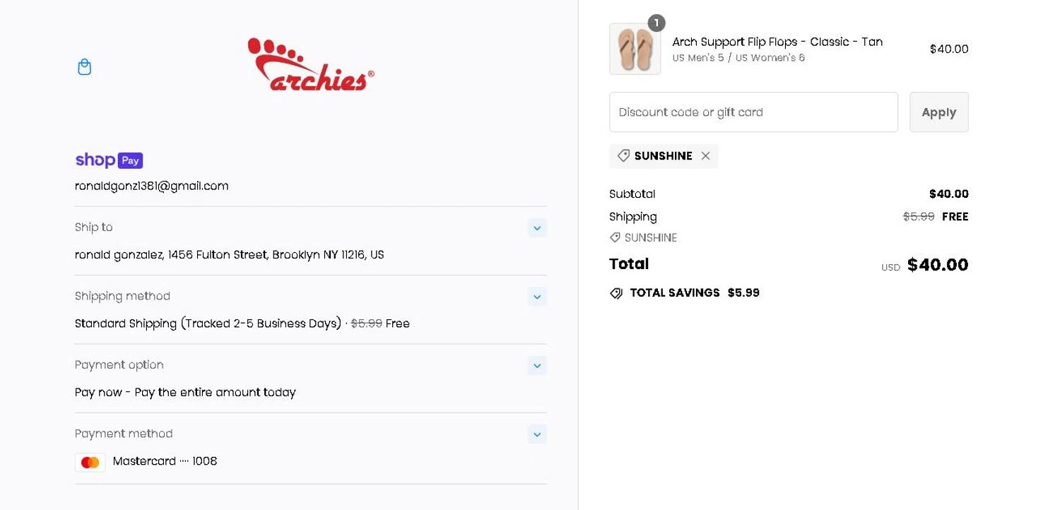 Archies Footwear Discount Codes 10 Off December 2024