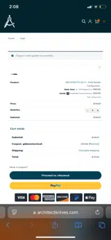 GIDEONSTACTICAL coupon verification screenshot