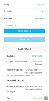 hannahbrie20 coupon verification screenshot
