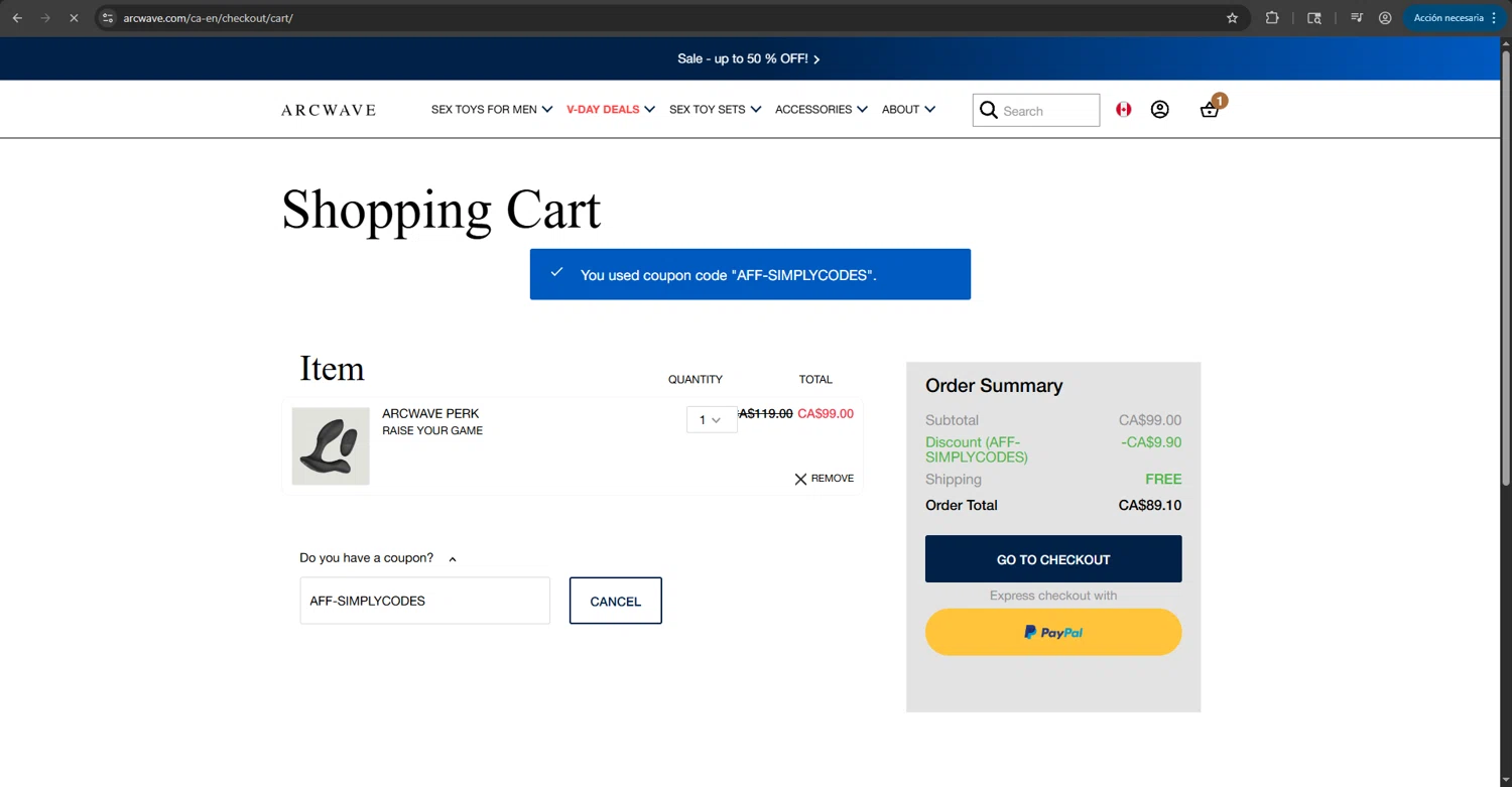Verificatie van Luckywave promo code