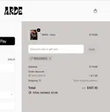 ARDE coupon verification screenshot