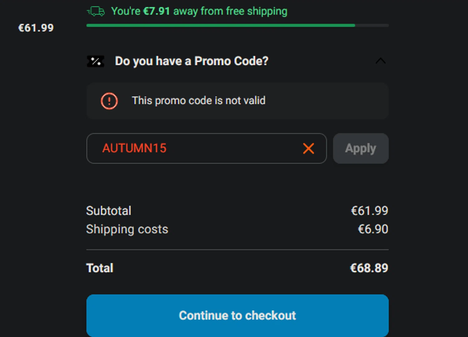 Arenasport promo code screenshot showing code AUTUMN15 applied at Arenasport checkout page. Uploaded by SimplyCodes community member xocelot44x on Oct 8, 2025