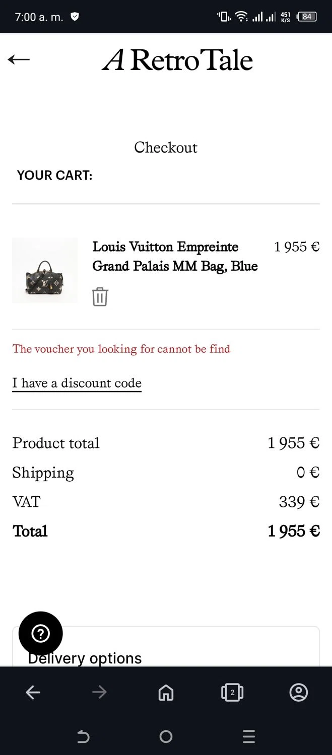 A Retro Tale discount code screenshot showing code zosynool=vsb6okyter applied at A Retro Tale checkout page. Uploaded by SimplyCodes community member Beaaalmera on Feb 20, 2025