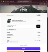 HOTDEALS10 coupon verification screenshot