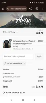 10CHG3LGMYZIYH coupon verification screenshot