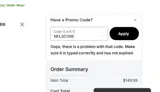 Arizona Cardinals coupon verification screenshot