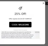 Arizona Cardinals coupon verification screenshot