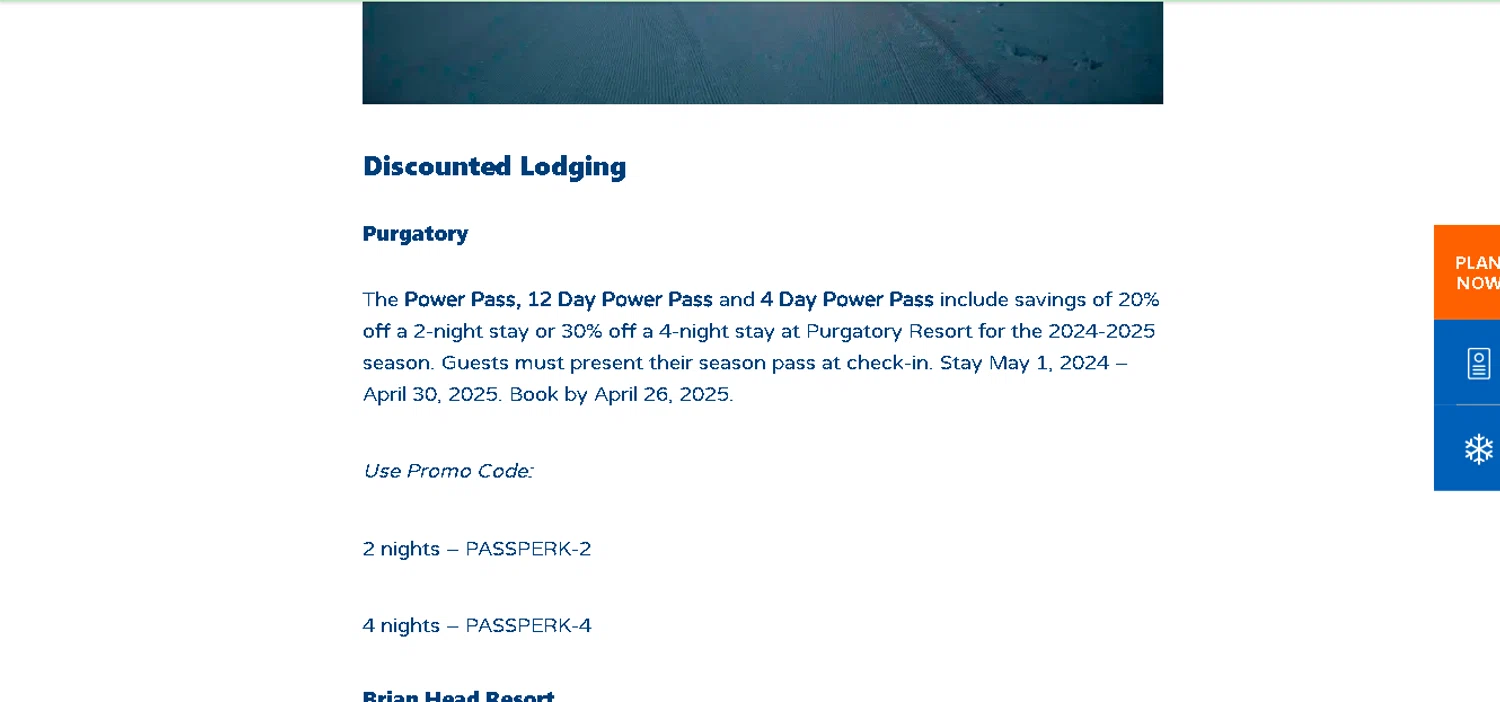 Arizona Snowbowl discount code screenshot showing code PASSPERK-4 applied at Arizona Snowbowl checkout page. Uploaded by SimplyCodes community member CRYSTALSUICINE on Feb 1, 2026