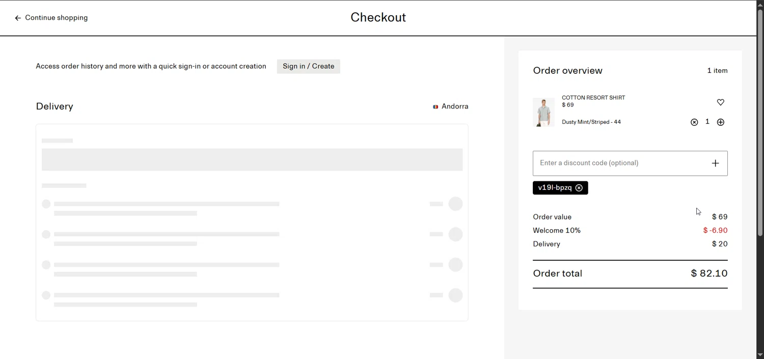 Arket discount code screenshot showing code V19L-BPzq applied at Arket checkout page. Uploaded by SimplyCodes community member Raibelys_18 on Jun 15, 2025