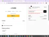 ARKK Copenhagen coupon verification screenshot
