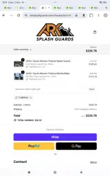 Ark Splash Guards coupon verification screenshot
