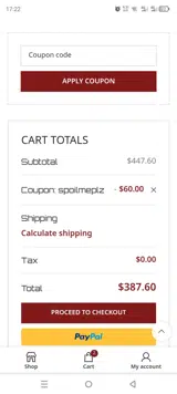 Armageddon Gear coupon verification screenshot