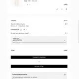 Armani coupon verification screenshot