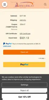 Tabbytux15 coupon verification screenshot