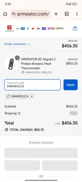 MAMAYUCA coupon verification screenshot