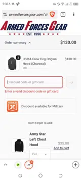 HOLIDAY25 coupon verification screenshot