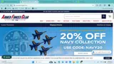 NAVY20 coupon verification screenshot