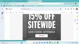 SITE0815 coupon verification screenshot