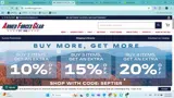 SEPTIER coupon verification screenshot