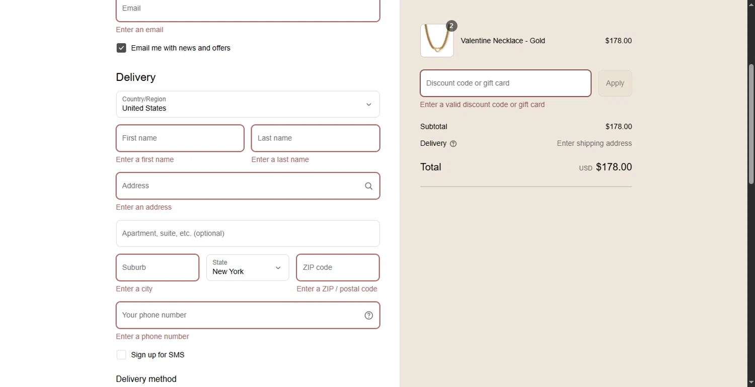 Arms of Eve discount code screenshot showing code VIP20 applied at Arms of Eve checkout page. Uploaded by SimplyCodes community member CodeTitan6120 on Aug 18, 2025