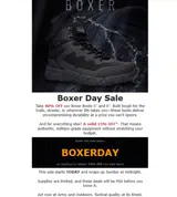 BOXERDAY coupon verification screenshot