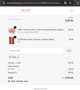 CALIX coupon verification screenshot