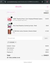 LUISGABA coupon verification screenshot