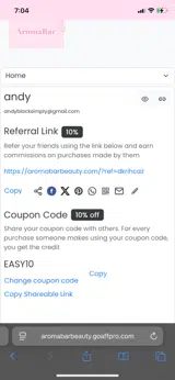 EASY10 coupon verification screenshot