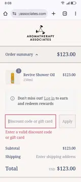 SUMMER20 coupon verification screenshot