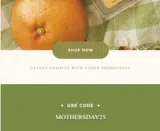 MOTHERSDAY25 coupon verification screenshot