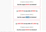 BOX200 coupon verification screenshot