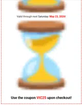 VIC25 coupon verification screenshot