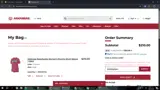 Arkansas Razorbacks coupon verification screenshot